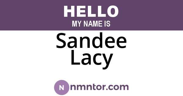 Sandee Lacy