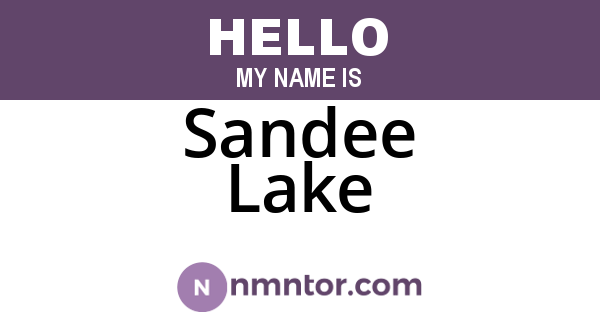 Sandee Lake