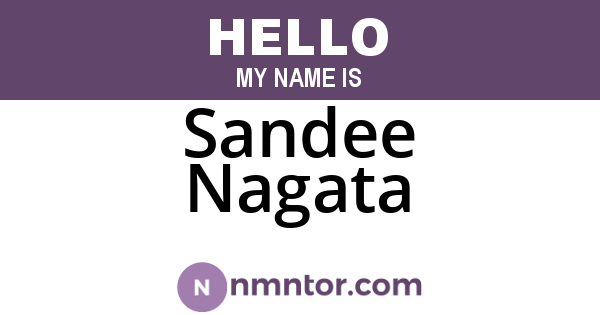 Sandee Nagata