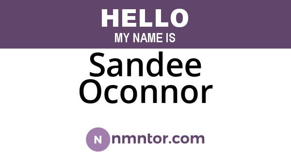 Sandee Oconnor