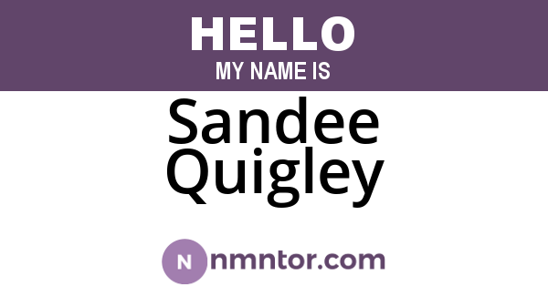 Sandee Quigley