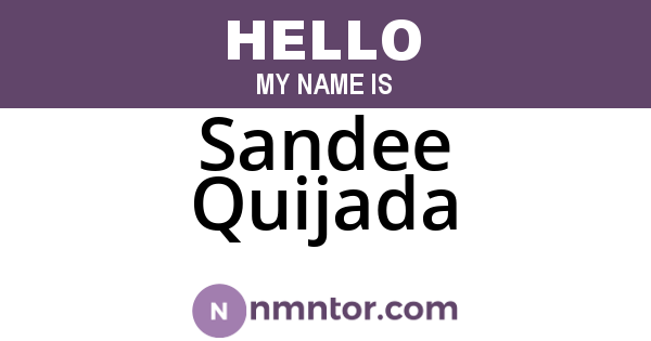 Sandee Quijada
