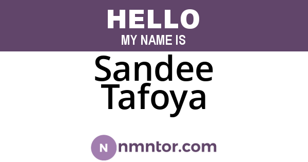 Sandee Tafoya