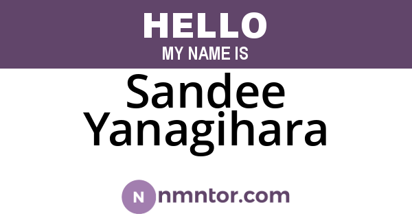 Sandee Yanagihara