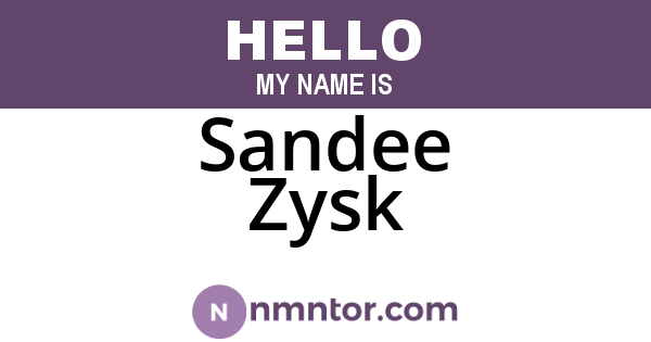 Sandee Zysk