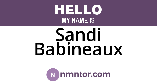 Sandi Babineaux