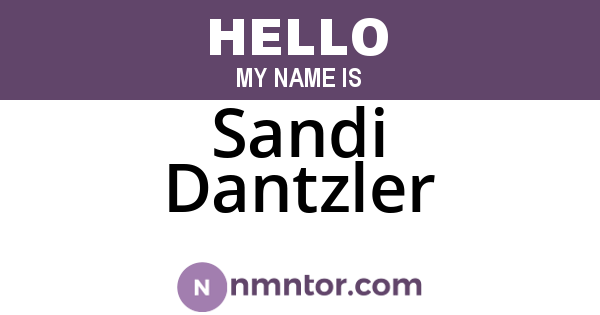 Sandi Dantzler