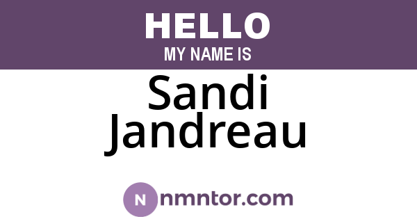 Sandi Jandreau