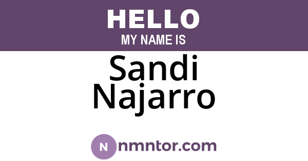 Sandi Najarro