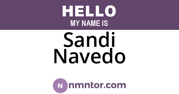 Sandi Navedo