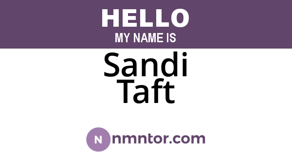 Sandi Taft