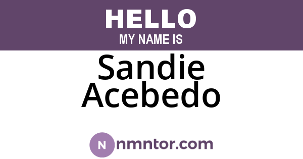 Sandie Acebedo