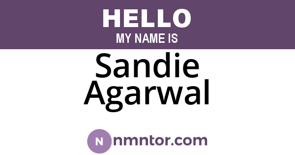Sandie Agarwal