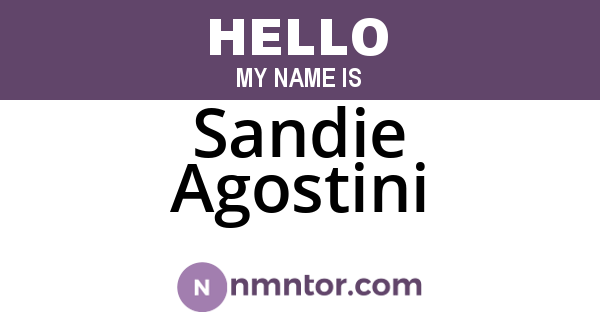 Sandie Agostini