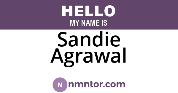 Sandie Agrawal