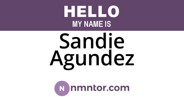 Sandie Agundez