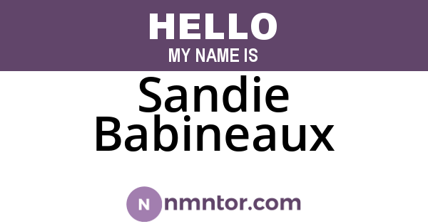 Sandie Babineaux