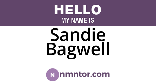 Sandie Bagwell