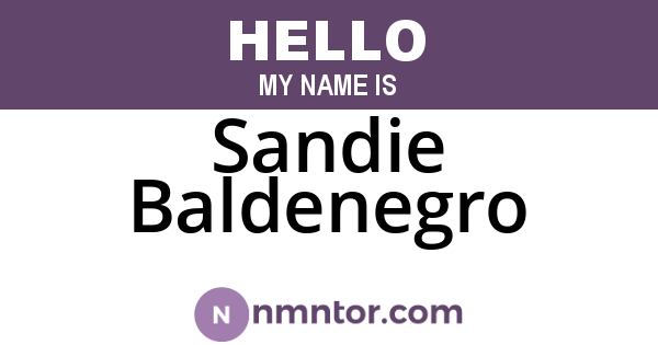Sandie Baldenegro