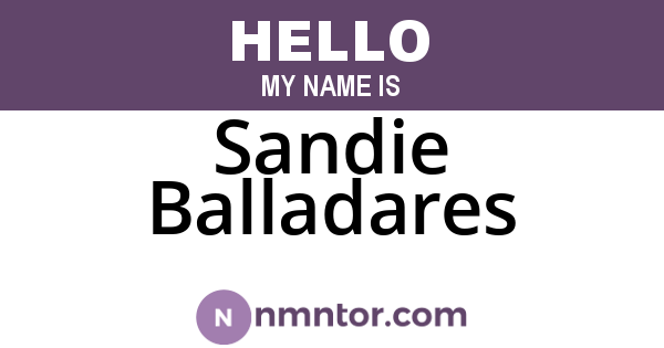 Sandie Balladares