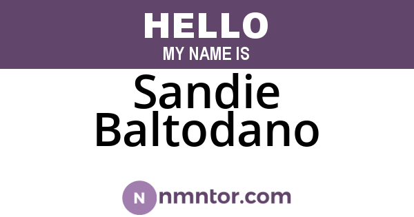 Sandie Baltodano