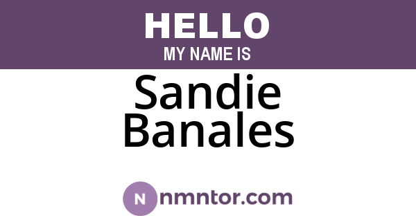 Sandie Banales