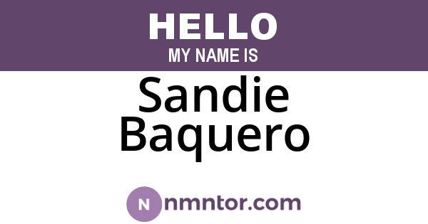Sandie Baquero