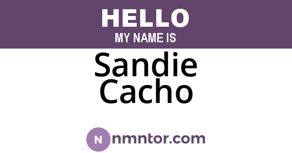 Sandie Cacho