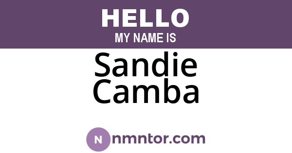 Sandie Camba