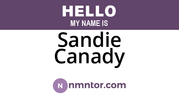 Sandie Canady