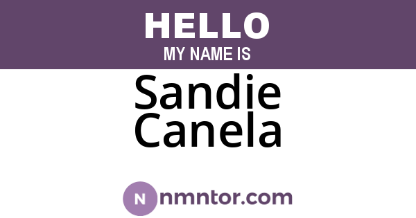 Sandie Canela