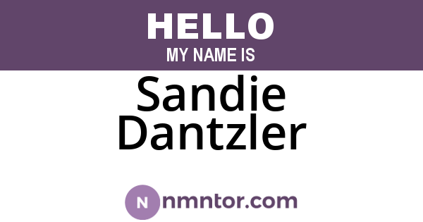 Sandie Dantzler