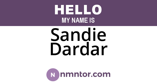 Sandie Dardar