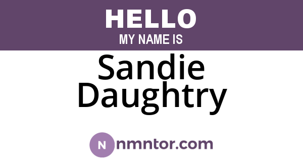 Sandie Daughtry