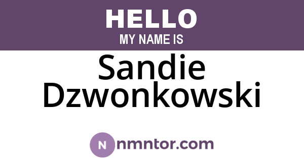 Sandie Dzwonkowski