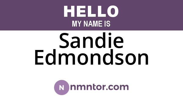 Sandie Edmondson