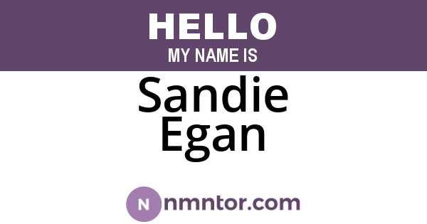 Sandie Egan
