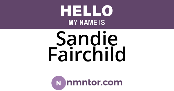 Sandie Fairchild