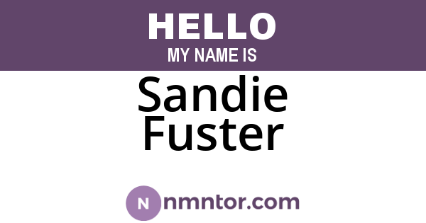 Sandie Fuster