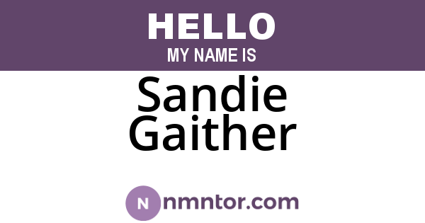 Sandie Gaither
