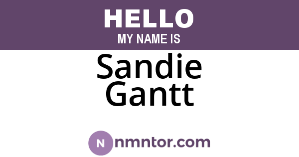 Sandie Gantt