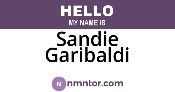 Sandie Garibaldi