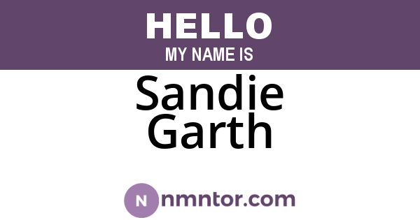 Sandie Garth
