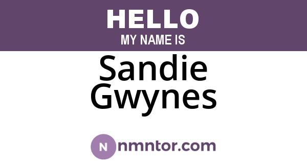 Sandie Gwynes