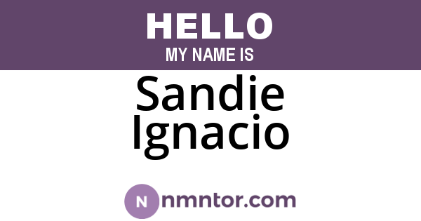 Sandie Ignacio