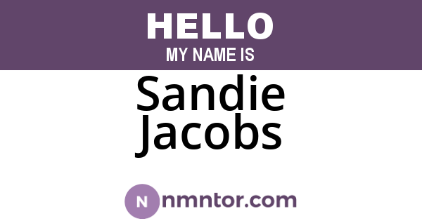 Sandie Jacobs