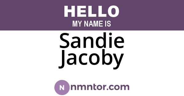 Sandie Jacoby
