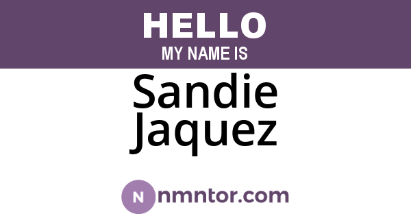 Sandie Jaquez