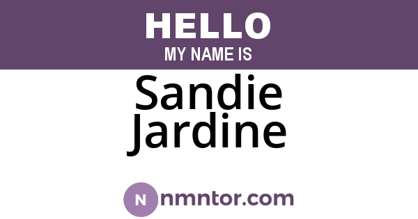 Sandie Jardine