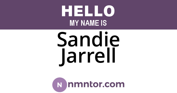 Sandie Jarrell